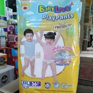ผ้าอ้อมเบบี้เลิฟเพลย์แพ้นท์(ห่อสีเหลือง)แบบกางเกง(S-3XL)