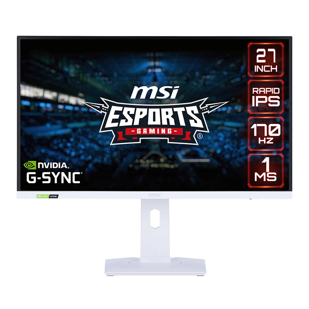 MONITOR (จอมอนิเตอร์) MSI G274QRFW - 27" IPS 2K 170Hz FREESYNC PREMIUM, G-SYNC COMPATIBLE