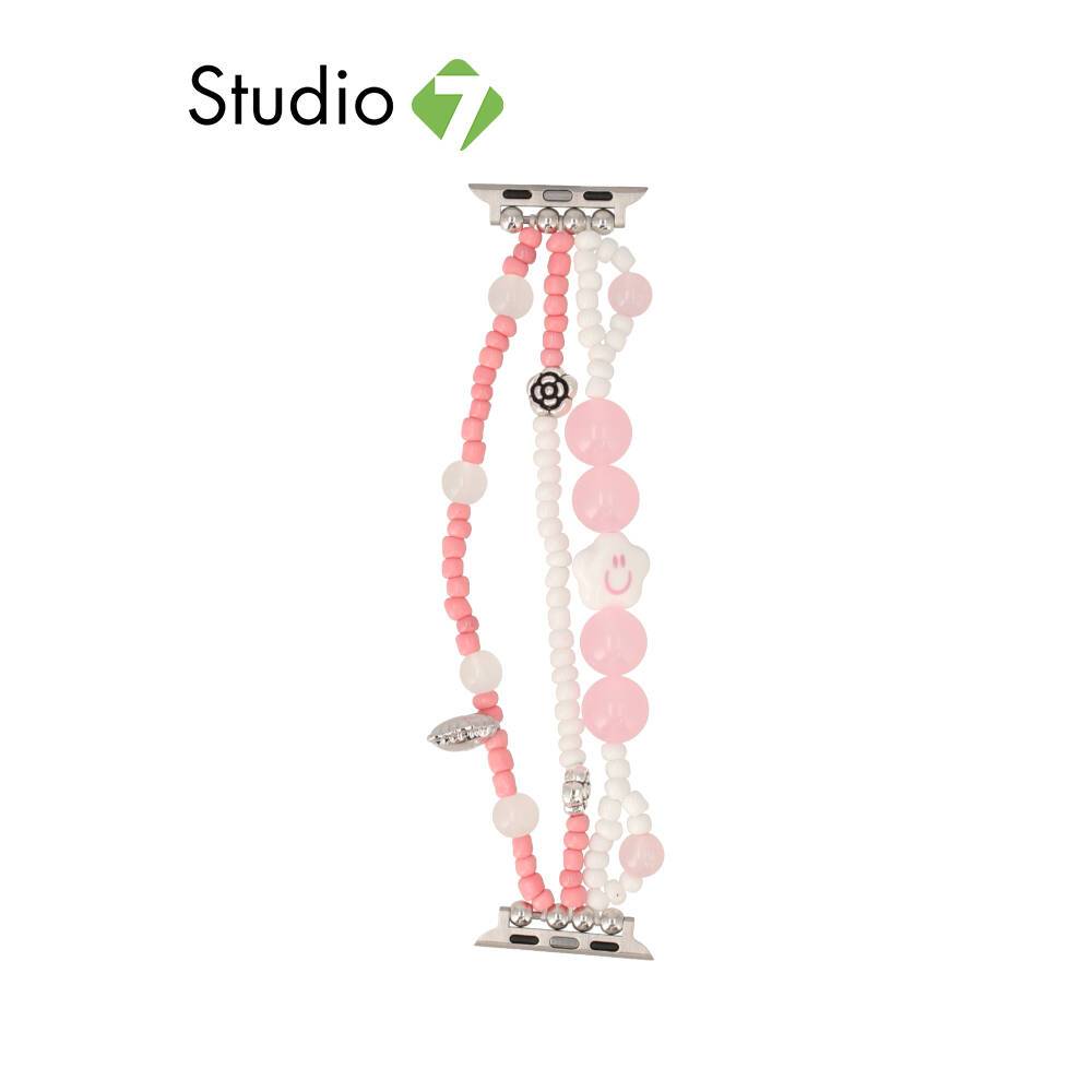 Blue Box สาย Apple Watch Strap Series 6,7,8,9,SE1,SE2 (40/41mm) Smilely Pink By Studio7