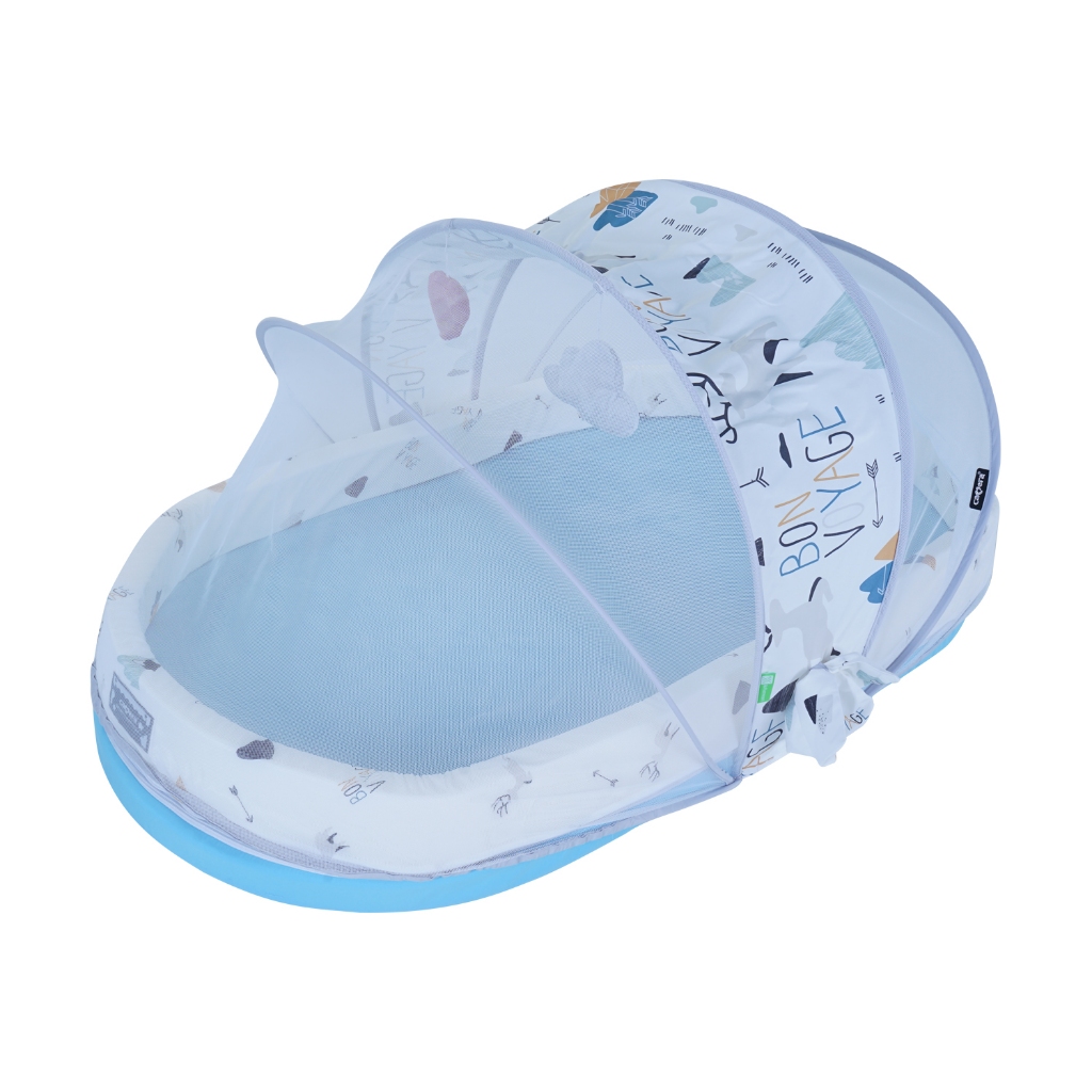 CAMERA | ชุดมุ้งผ้ามินิซู (MINIZOO) ลาย BONVOYAGE หมอนรูปเมฆ (C-MQ-337/237) - รูปที่ 2