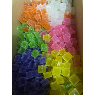 วุ้นกรอบ 6สี เพชรบุรี ขนมไทย ขนมสร้างอาชีพ  ยกลัง 2 โล