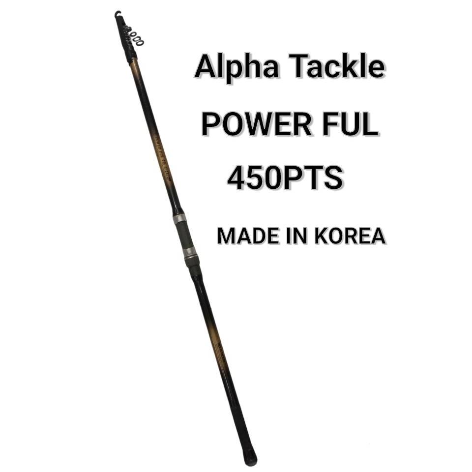คันเบ็ด Alpha Tackle POWER FUL 450PTS MADE IN KOREA สินค้ามือสองนำเข้าจากญี่ปุ่น
