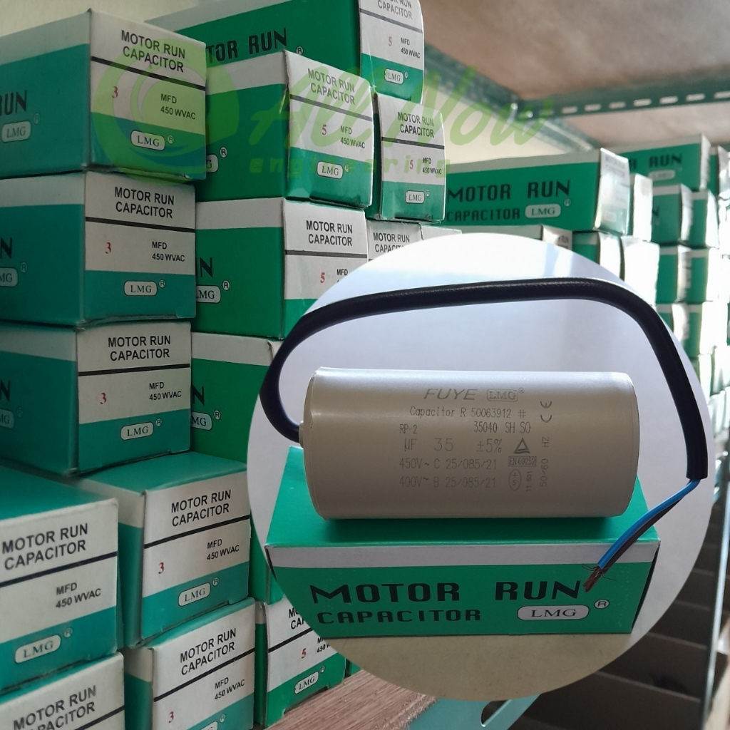 คาปาซิเตอร์ ⚡แคปรัน⚡ แบบสาย ยี่ห้อLMG 14uf 16uf 18uf 20uf 25uf(s) 25uf 30uf 30uf(s) 35uf 450V - รูปที่ 7