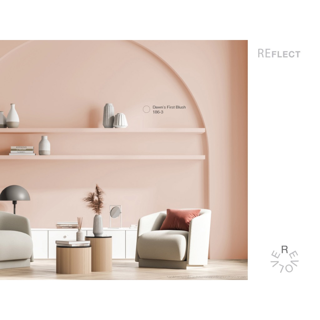 Beger เฉดสี 2022 กึ่งเงา AirFresh แอร์เฟรช ภายใน 3.7 ลิตร กึ่งเงา กลิ่นอ่อนสุด ทาแล้วเข้าอยู่ได้ทันที ปลอดภัย - รูปที่ 2