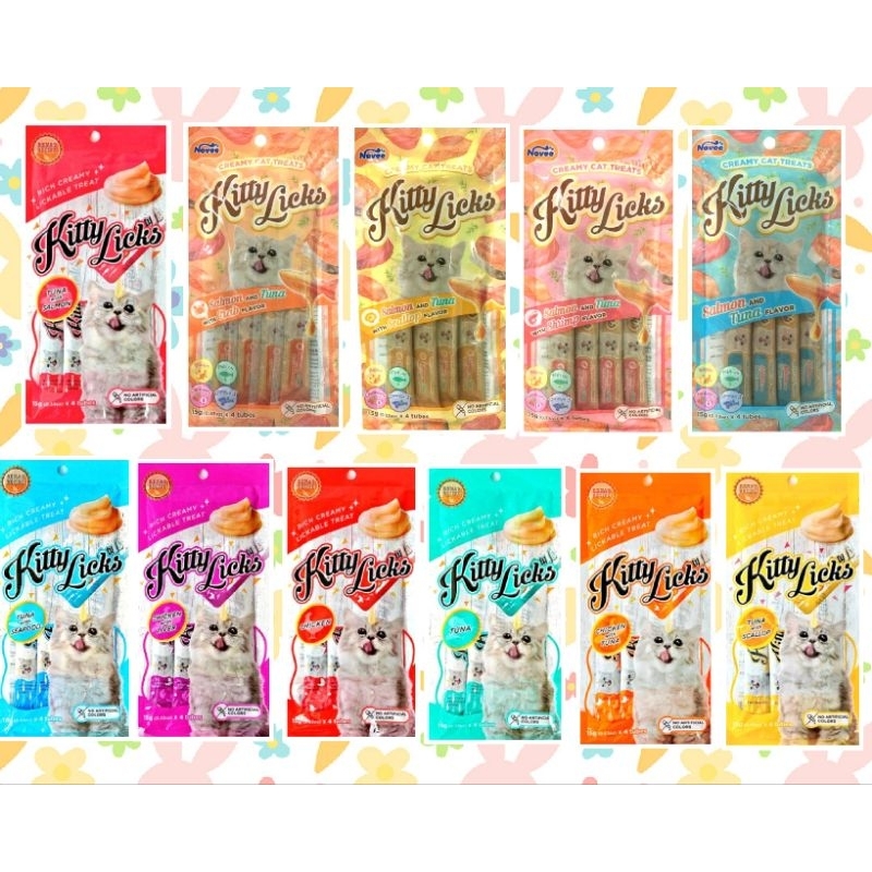 ขนมแมวเลีย kitty licks.15g.*4ซองคิตตี้ ลิค