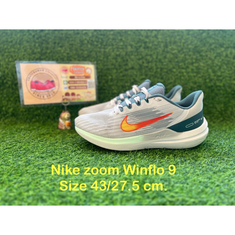 Nike zoom Winflo 9. Size 43/27.5 cm. #รองเท้าไนกี้ #รองเท้าผ้าใบ #รองเท้าวิ่ง #รองเท้ามือสอง #รองเท้ากีฬา