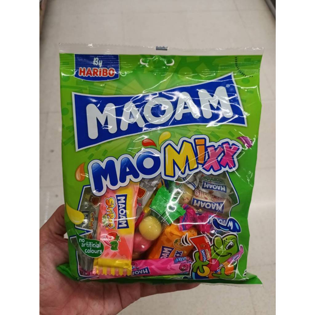 Maoam maomixx 250g มาโอแอม มาโอมิกซ์ ขนมเคี้ยวหนึบกลิ่นโคล่าและกลิ่นผลไม้ต่างๆ 250กรัม