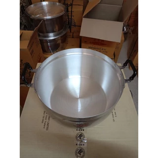 Crocodile Cookware หม้อ 2 หู ตราจระเข้ วัสดุ อลูมิเนียม (เลือกขนาดได้) ขนาด 34 - 45 ซม. หม้อแกง