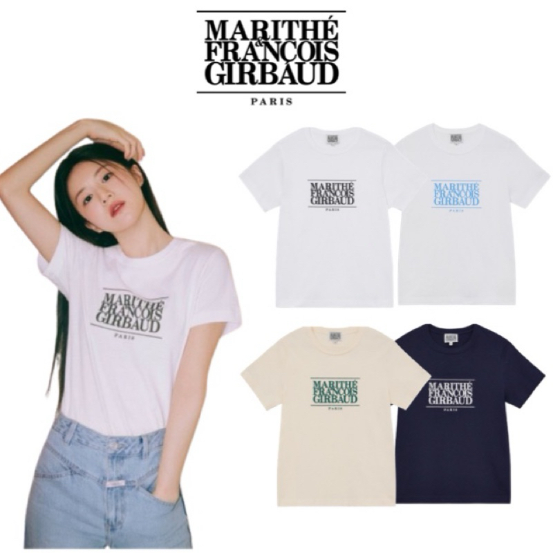 พรีออเดอร์ (รุ่น ญ) Marithe W Classic Logo Tee