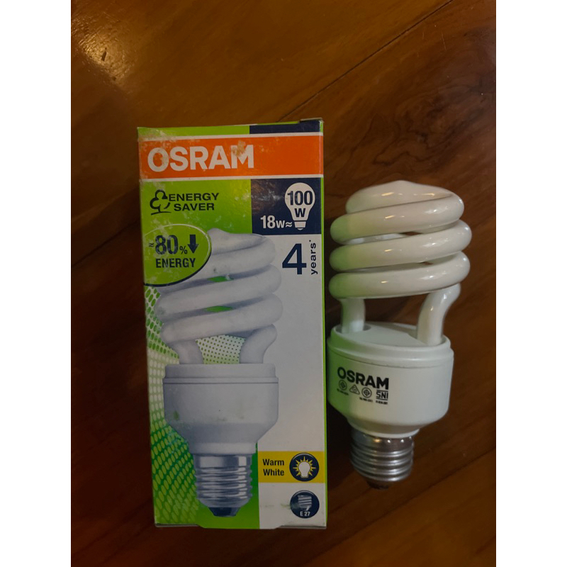 หลอดไฟ OSRAM DULUXSTAR twist E27  แสง warmwhite 18W