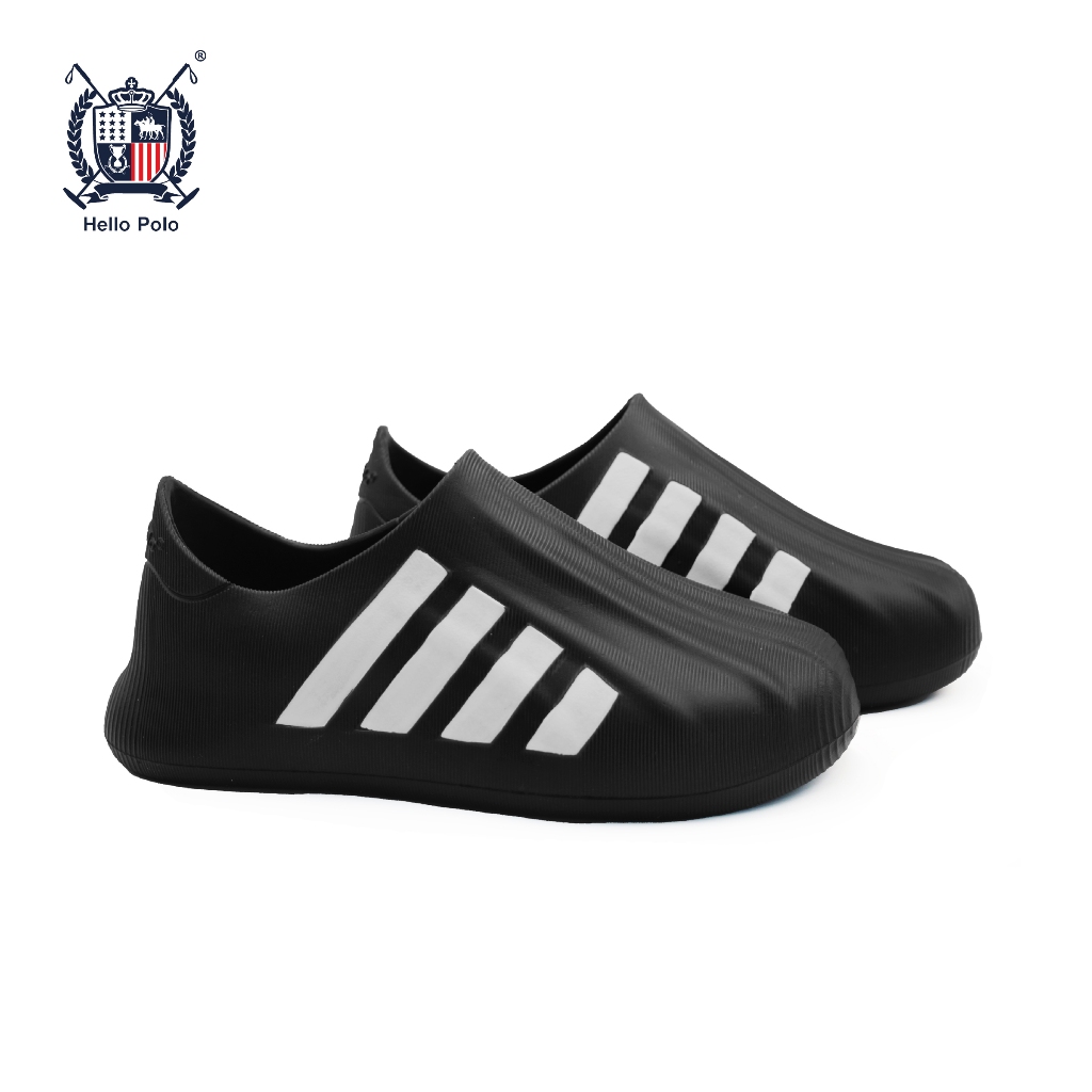 Hello Polo รุ่น HP8026 รองเท้าแบบสวม รองเท้าแตะลายแถบ พื้นนิ่ม ใส่ได้ทั้งผู้ชายและผู้หญิง พื้นสูง 3-4 CM.