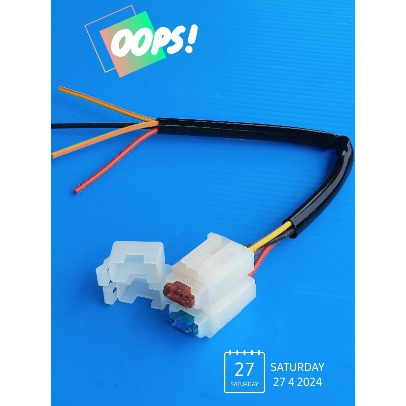 ขั่วฟิวส์ ปลั๊กฟิวส์พร้อมฟิวส์10A,15A/Wave110i,125R,125i,ดรีม สินค้าเกรดA(1ชุด)