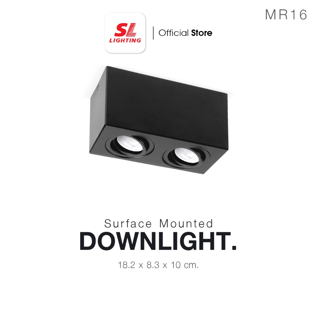 SL LIGHTING | Surface Mounted Downlight โคมไฟดาวน์ไลท์ติดลอย MR16(GU5.3) x2 รุ่น TB-464-2