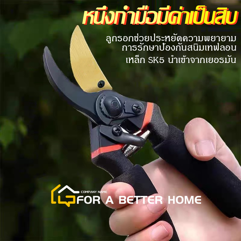 จัดส่งในวันเดียวกัน ✂️กรรไกรตัดกิ่งไม้ กรรไกรตัดหญ้า แต่งสวน กรรไกรตัดกิ่ง sk5✂️