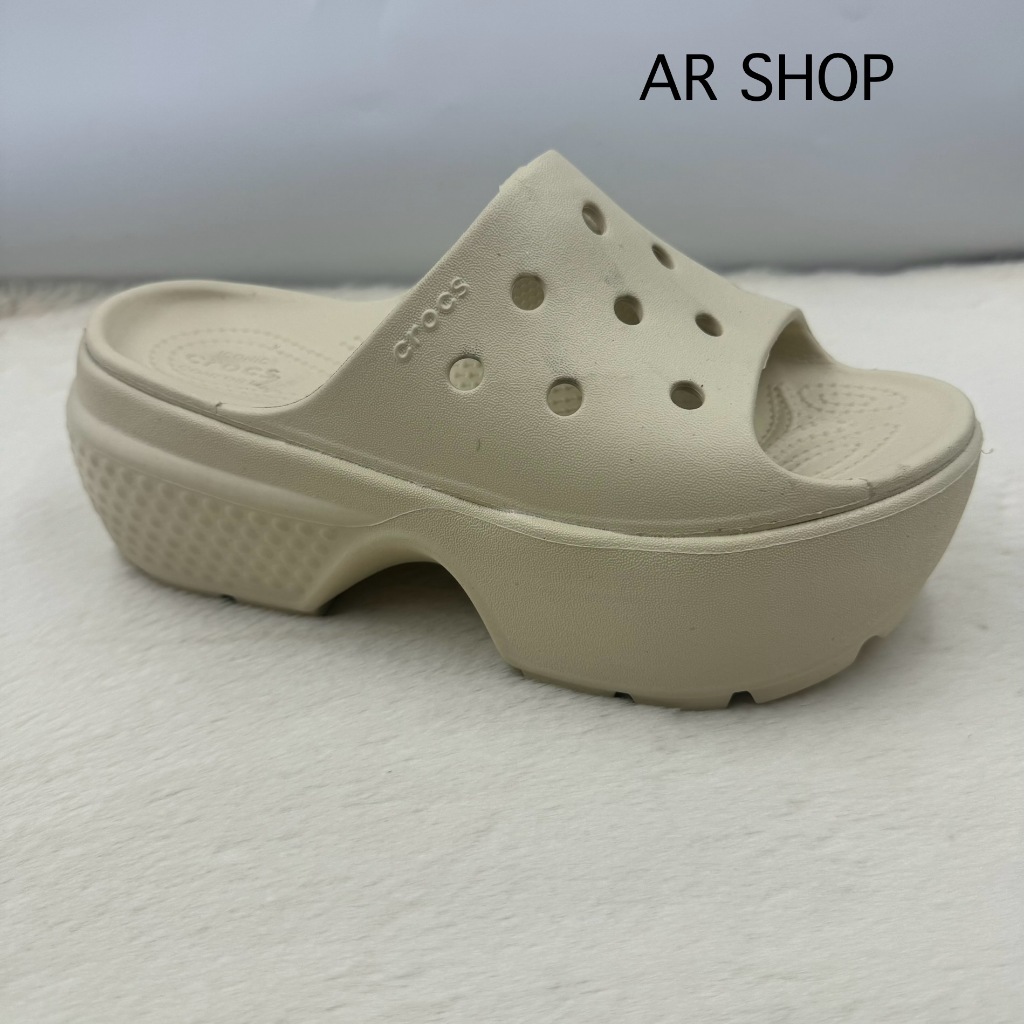 รองเท้า Crocs ส้นสูงแบบสวมสำหรับผู้หญิงสินค้าเข้าใหม่สวยทุกสีเลยค่ะ น้ำหนักเบานิ่มใส่สบายใส่สะดวกทั้งใส่และถอด ค่ะ