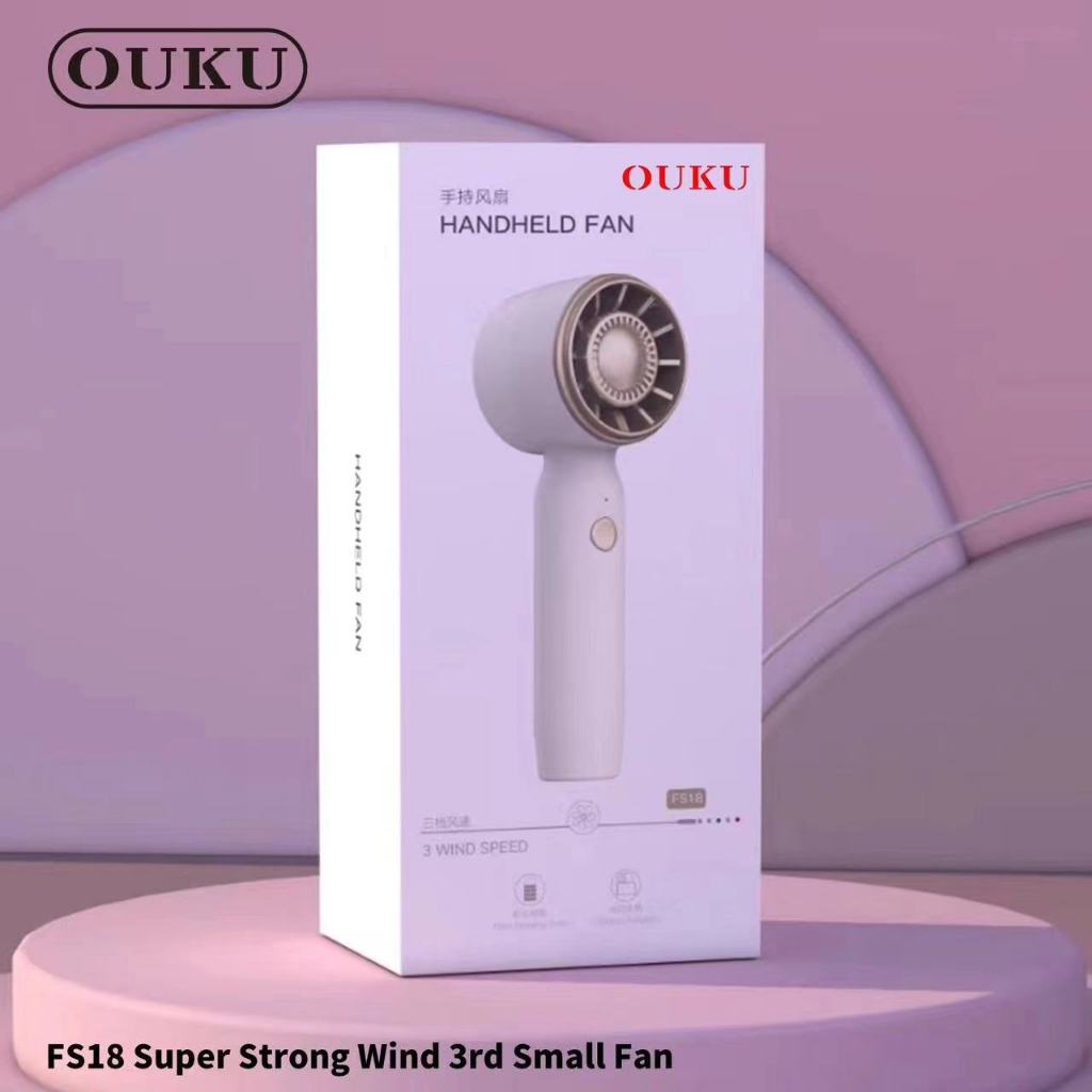 OUKU Mini พัดลมพกพา พัดลม USB ชาร์จแบบพกพา ขนาดเล็ก พัดลมเล็กๆในมือ มันเรียบง่ายและสวยงาม