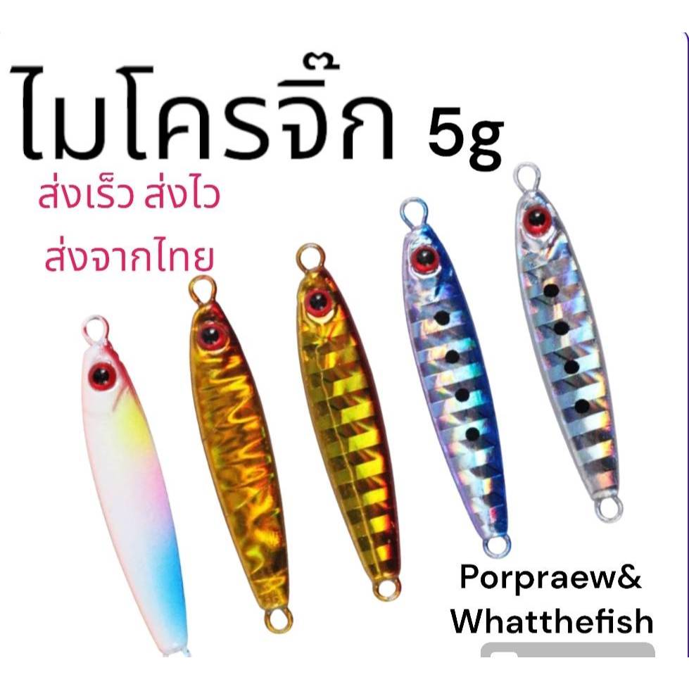 เหยื่อไมโครจิ๊ก 5กรัม 1 ชิ้น เหยื่อเคาะกระพง เหยื่อไมโครจิ๊กหยื่อไมโครจิ๊ก JIG Micro jig เหยื่อจิ๊ก เหยื่อตกปลา R57
