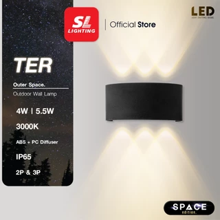 SL LIGHTING | Outer Space โคมไฟติดผนังภายนอก LED 4W & 5.5W & 8W 3000K วัสดุ ABS รุ่น TER-06 (2P,3P,4P)