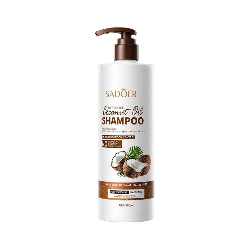 แชมพูน้ำมันมะพร้าว SADOER COCONUT OIL SHAMPOO ให้ความชุ่มชื้น บำรุงผมนุ่มลื่น บำรุงรากผมและปกป้องเส้นผม 500 ml. N601