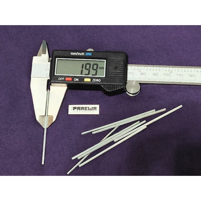 [2ชิ้น] แกนล้อพี่บิ๊ก 1.99mm ยาว 61mm ฟิตกว่าแกนติดรถ - Oversized hex shaft 61x1.99mm