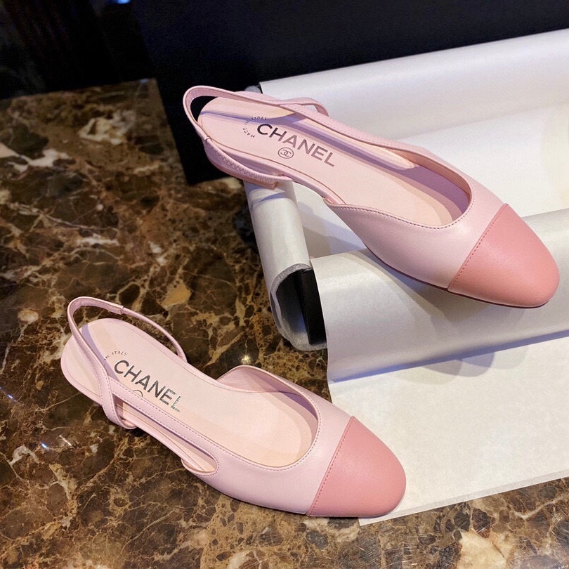 พรี​ ราคา4900 Chanel 𝗦𝗹𝗶𝗻𝗴𝗯𝗮𝗰𝗸 หนังแท้ รองเท้าผู้หญิง รองเท้าแตะส้นแบน size34-41cm