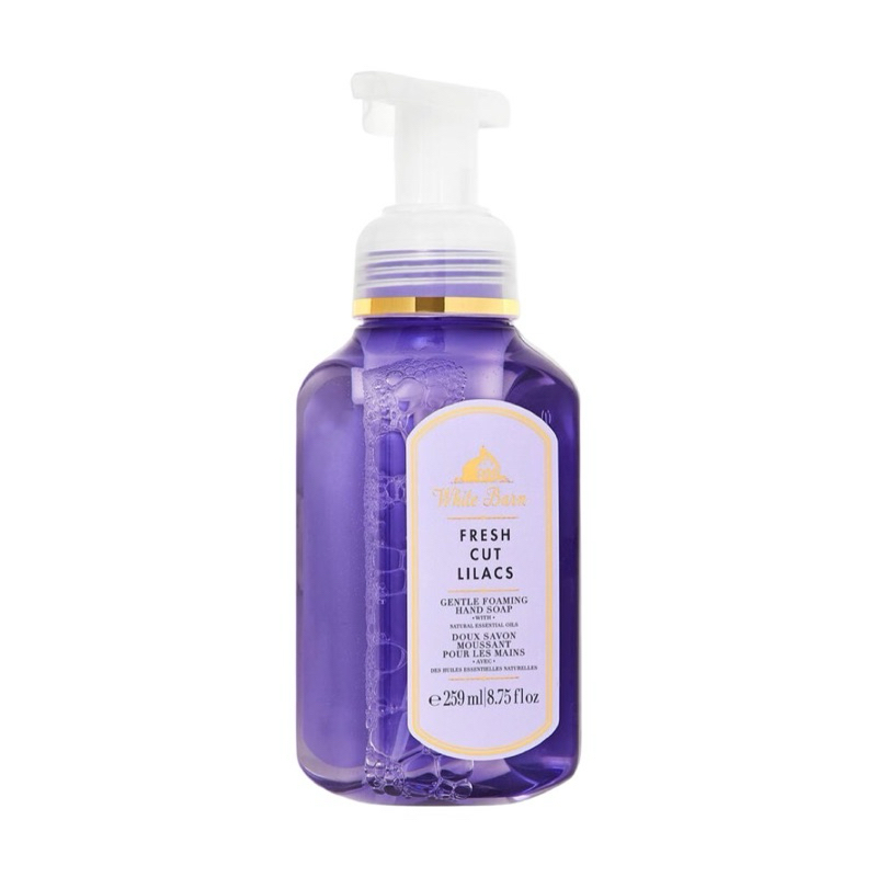 Bath&amp;BodyWorks Gentle Foaming Hand Soap Fresh Cut Lilacs 259ml โฟมล้างมือผสมน้ำหอมกลิ่นFresh Cut Lilacs259มล.