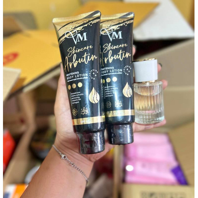 โลชั่นVM อยากผิวขาวใส ออร่าจับ 100ml