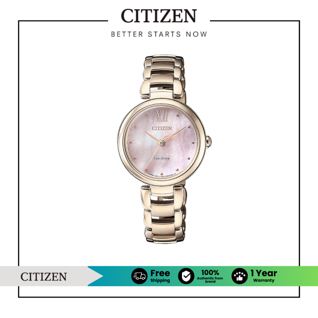 CITIZEN Eco-Drive EM0533-82Y Lady Watch ( นาฬิกาผู้หญิงพลังงานแสง )