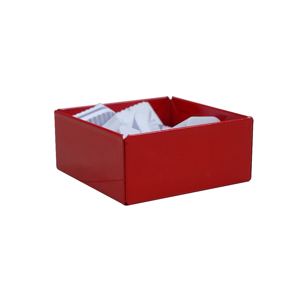 GORI กล่องจัดพื้นที่ ทรงสี่เหลี่ยม ผลิตจากเหล็ก เก็บขอบอย่างดีไม่มีคม มีสีให้เลือก GR-P06 - รูปที่ 3