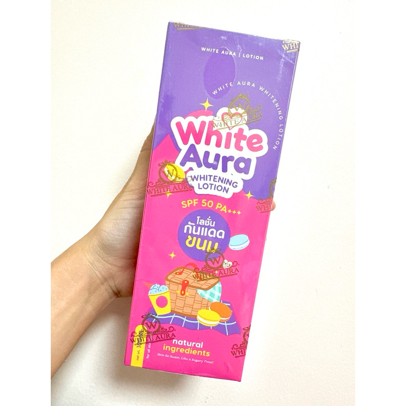 {ส่งของทุกวัน}Whiteaura โลชั่นกันแดดขนม ครีมกันแดดผิวใสสูตรลับเฉพาะ ครีมบำรุงผิวกายแบบสาวเวียดนามมีกันแดด