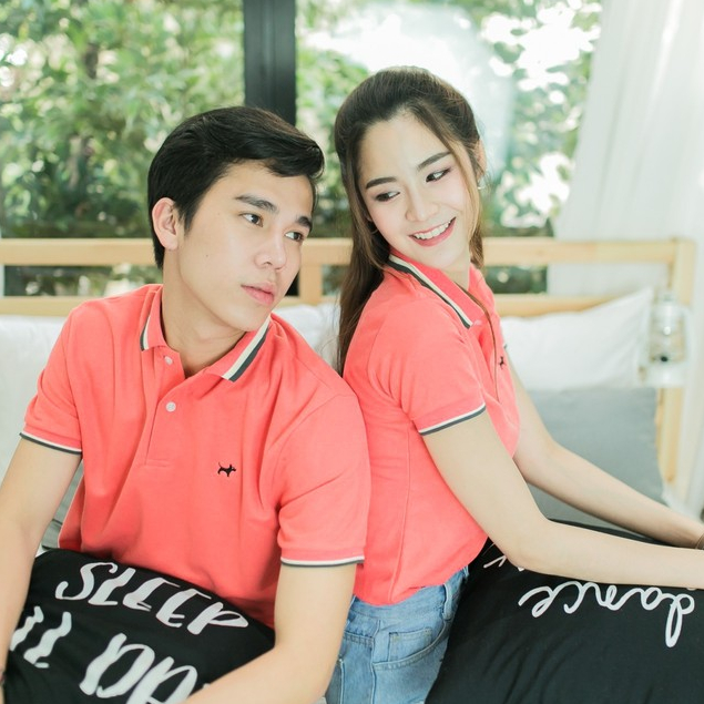 มีถึง 10XL อก 60” BULLTUS BRAND เสื้อโปโล สีชมพูโอรส 3 Tone Collection มี XXL