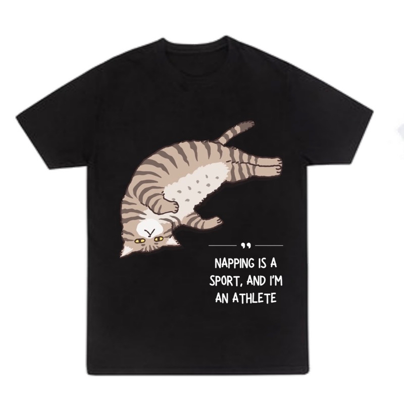 (พร้อมส่ง ) เสื้อยืด napping is a sport มีไซส์