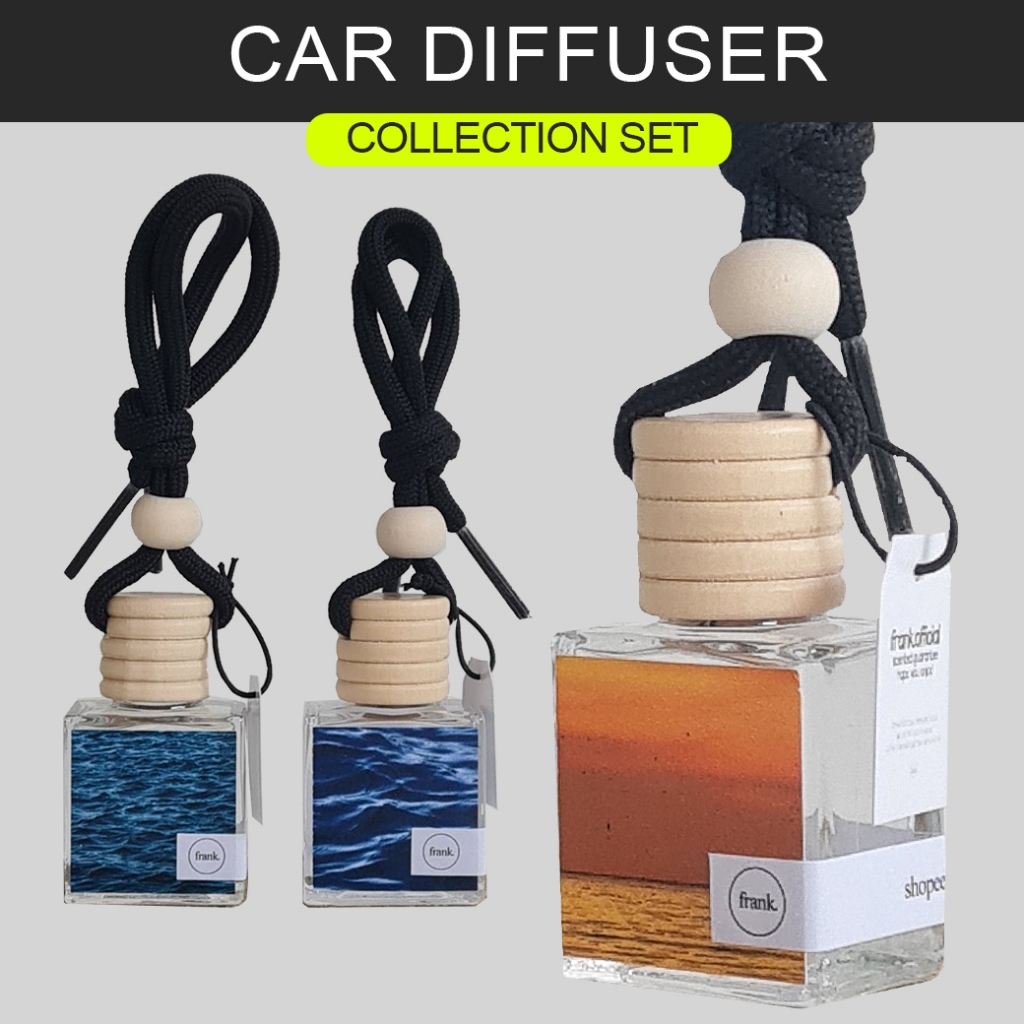 FRANK - Collection Set My Car Vibe น้ำหอมในรถยนต์ 12ml.หอมสดชื่น สำหรับปรับอากาศ แขวนในรถ ตู้เสื้อผ้า ตู้รองเท้า