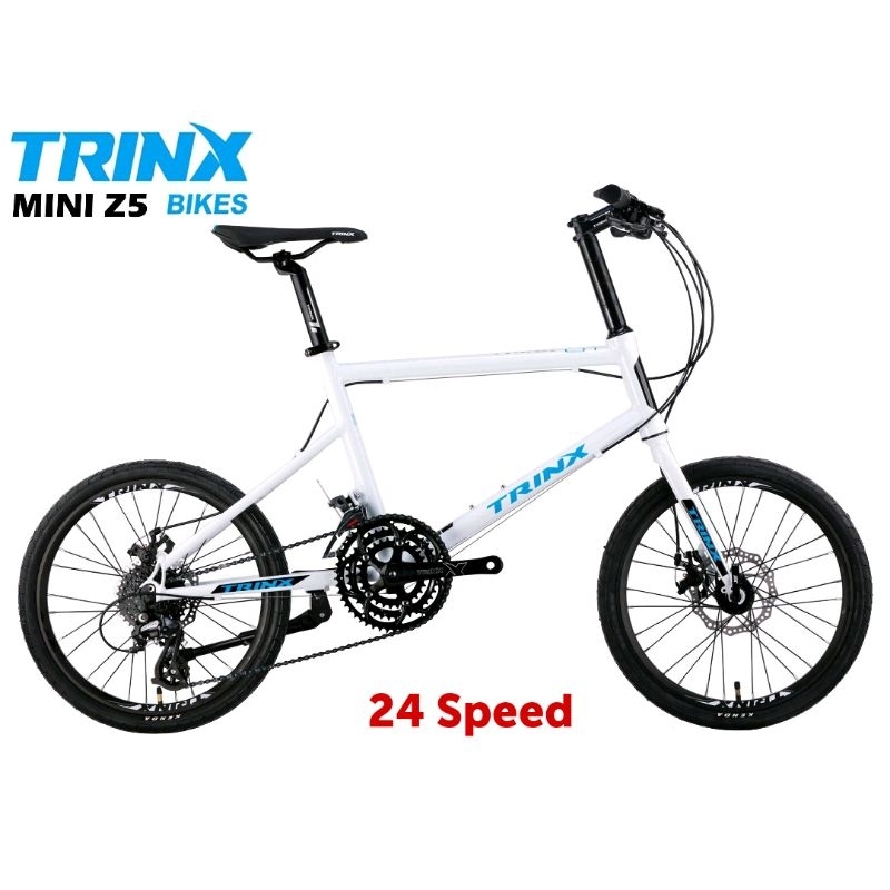 จักรยาน​ไฮบริด TRINX​​ Z5​ เฟรมอลูมิเนียม เกียร์​24​สปีด​ ล้อ20​นิ้ว​