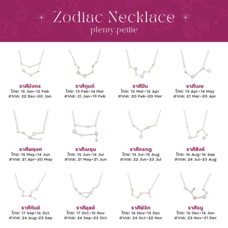 Petite Zodiac Necklace สร้อยคอชาร์มราศี