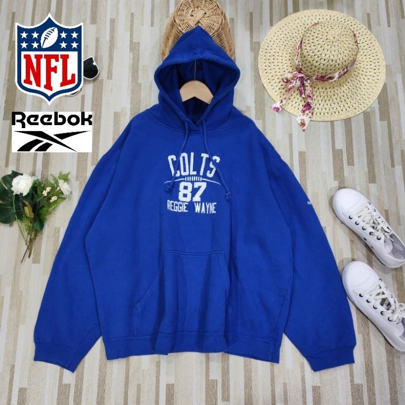 เสื้อฮู้ด NFL Rebox team apparel แท้มือสอง ไซส์ใหญ่ 60" สีน้ำเงิน