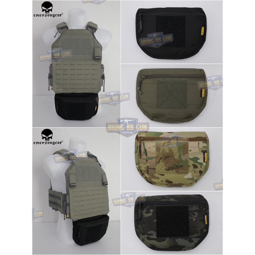 ฺBR4 กระเป๋าจิงโจ้ติดเสื้อเวส อีเมอร์สัน (อีเมอร์สัน armor carrier drop pouch/AVS JPC CPC)