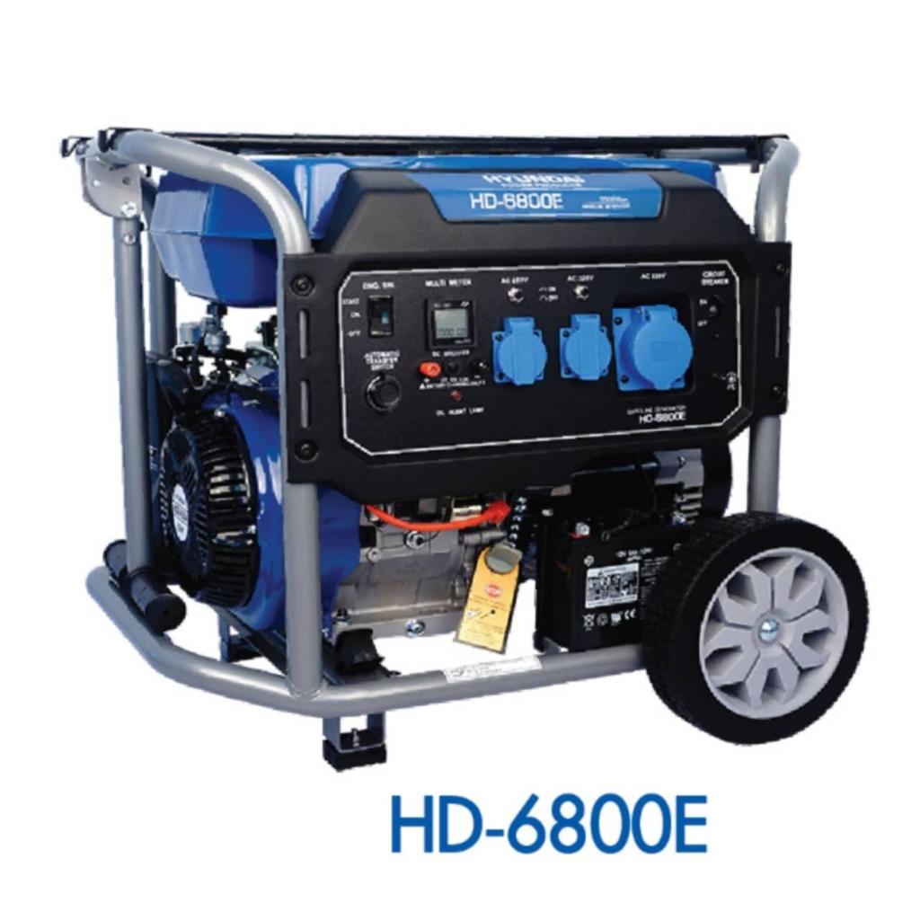 เครื่องกำเนิดไฟฟ้า HYUNDAI HD6800E 5.5KW ***สินค้ามือสองสภาพสวยมาก*** เครื่องปั่นไฟ