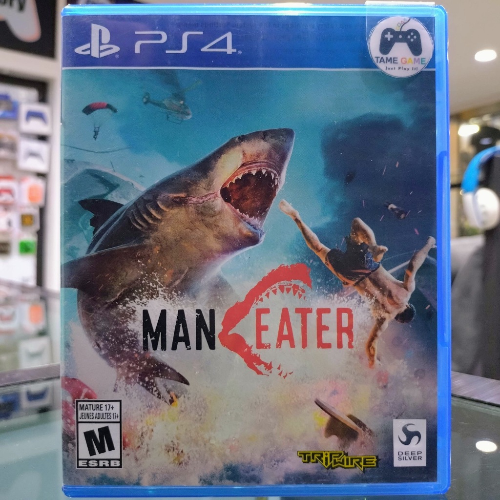 (ภาษาอังกฤษ) มือ2 PS4 Maneater แผ่นPS4 เกมPS4 มือสอง (เล่นกับ PS5 ได้ Man Eater เกมฉลามกินคน)