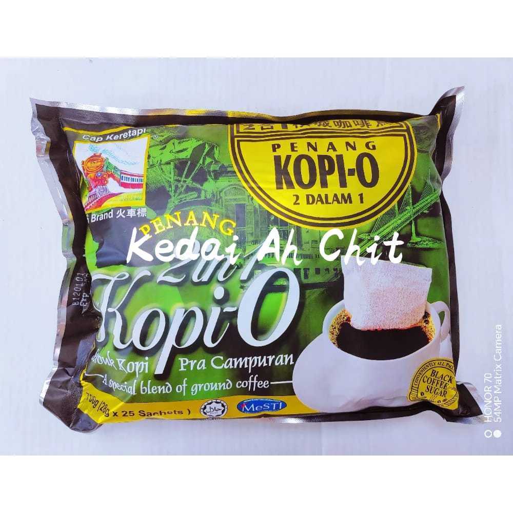 กาแฟดำมาเลย์ 2in1 Penang kopi-O ขนาด 28 ซอง 28 กรัม