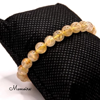 กำไลหินไหมทองแท้ Golden Rutilated Quartz | เรียกทรัพย์ เสริมโชค เจรจาดี ใส่แล้วดึงดูดเงินทอง พลังมูจัดเต็ม