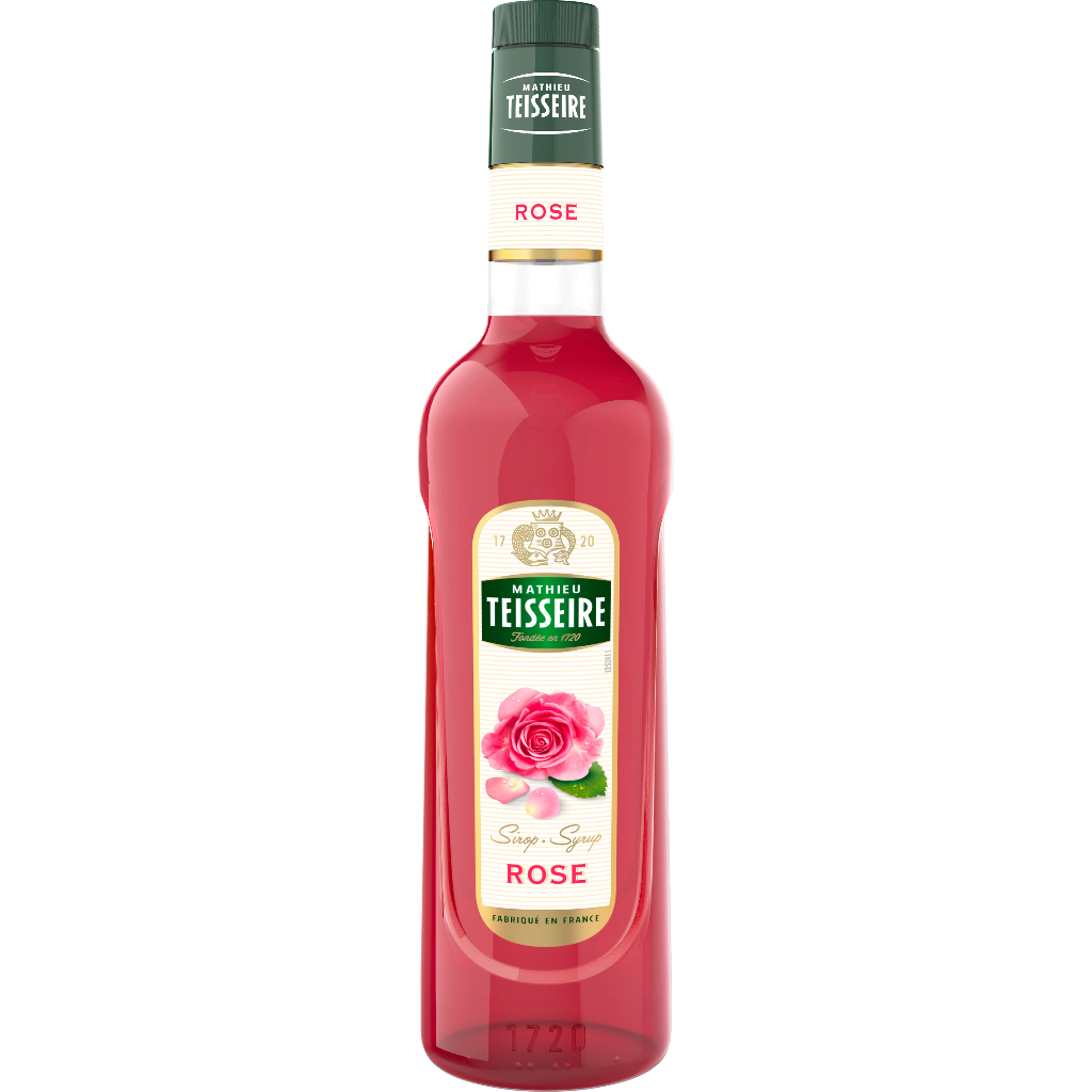 (แบ่งขาย) Mathieu Teisseire Rose syrup  / ไซรัป แมททิวเตสแซร์ กลิ่นกุหลาบ 15 cl