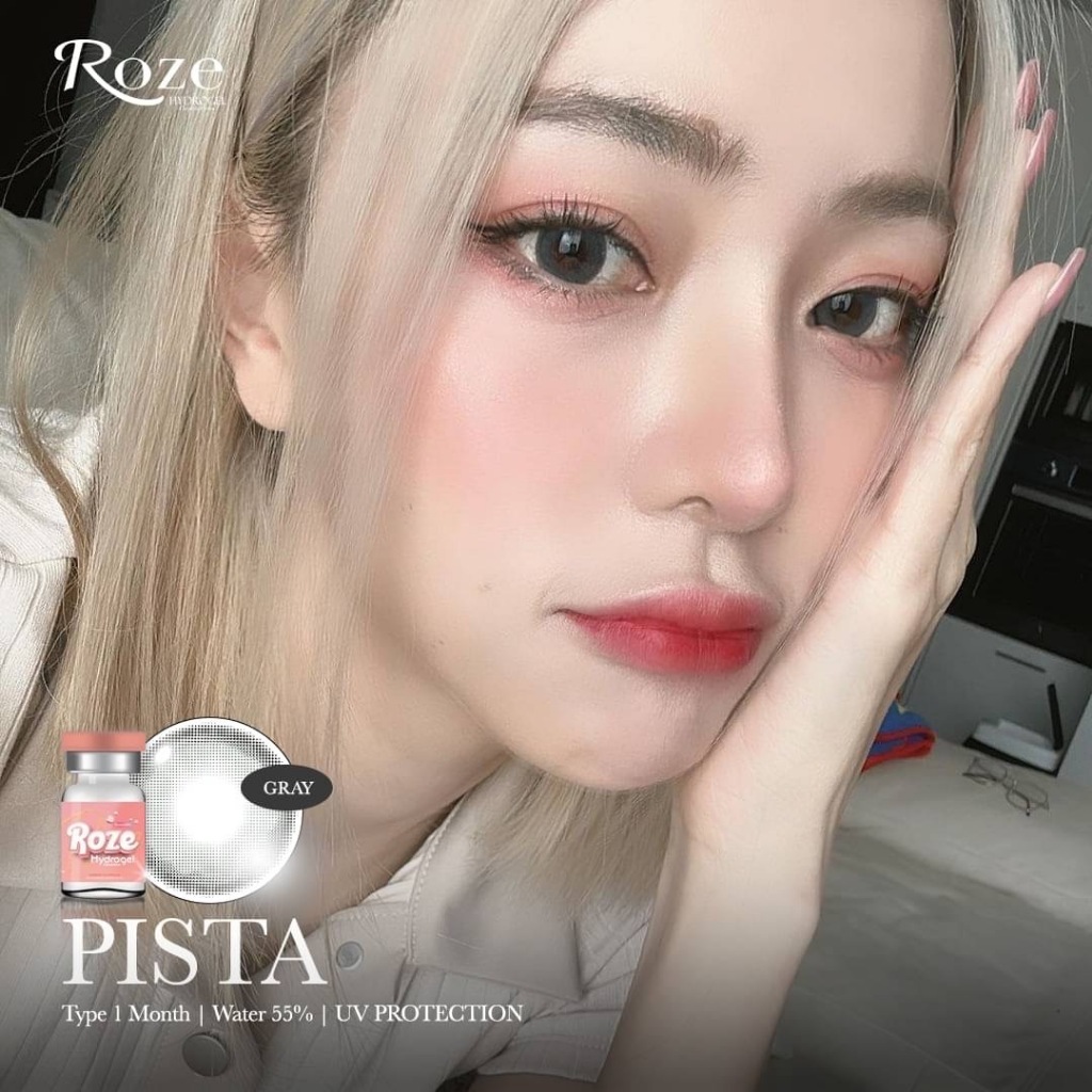 🔥คอนแทคเลนส์ Hydrogel✨ขนาดบิ๊กอาย✨Brown / Gray / Black✨ Pista (Rozelens)