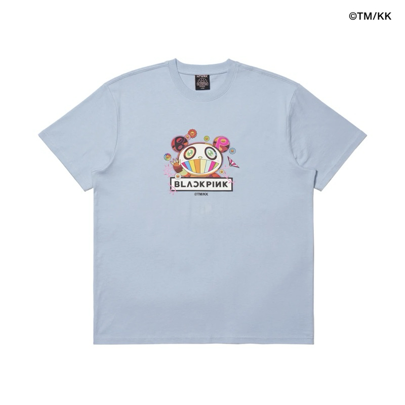 พร้อมส่ง เสื้อ BLACKPINK + Takashi Murakami Flower Garden T-Shirt (Clear Blue) SIZE: XLอก48”