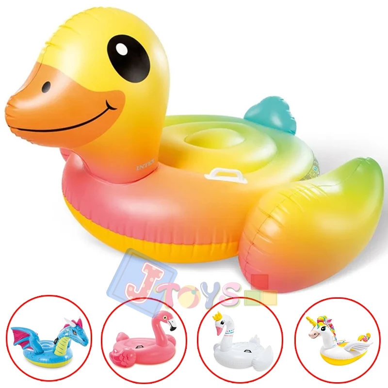 Intex Duck แพเป็ด รุ่น 57556 ขนาด 147*147*81 cm แพยาง แพนอน แพเป่าลม แพเป็ด