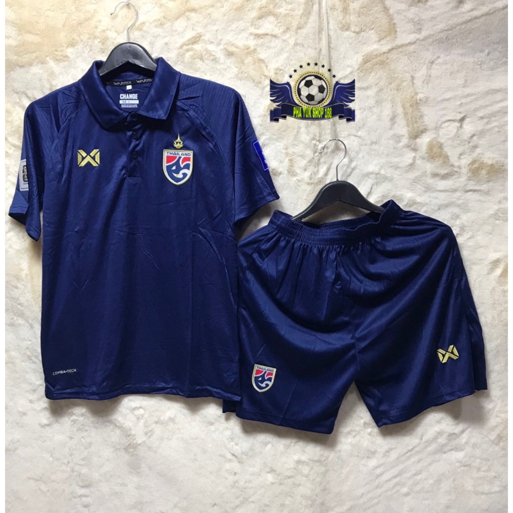 ชุดฟุตบบอล ทีมชาติไทย รุ่นใหม่ลา่าสุด 2023/24 ซื้อครั้งเดียวได้ทั้งชุด (เสื้อ+กางเกง)