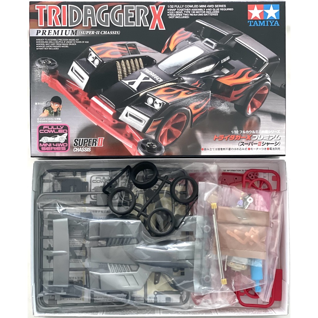 TAMIYA 19433 TRIDAGGER X PREMIUM [SUPER-II CHASSIS] 1-32 FULLY COWLED MINI 4WD SERIES สินค้าพร้อมส่ง !!!