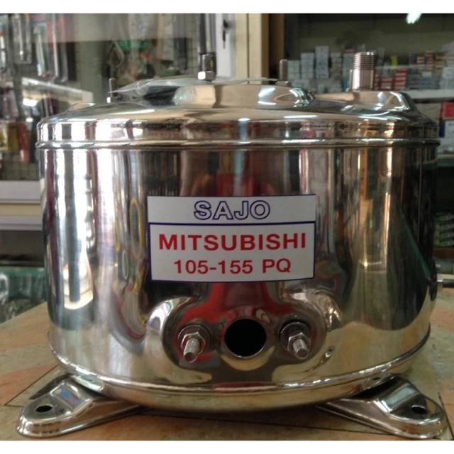 ถังปั้มน้ำสแตนเลส แถมยางหน้าแปลน ฮิตาชิ-มิตซู  Mitsubishi / ฮิตาชิ มิตซู สแตนเลส304  ถังปั๊มน้ำ อะไห
