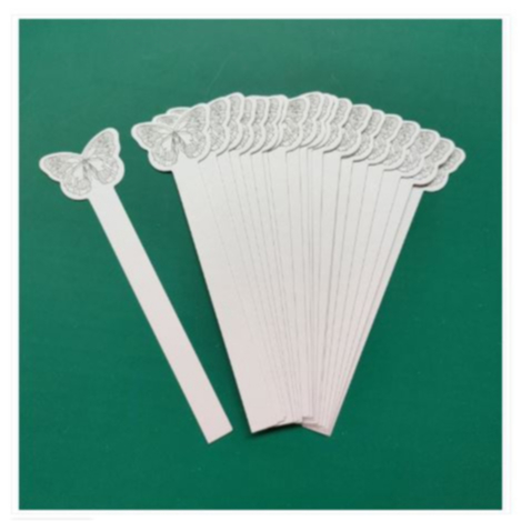 ของแท้ ซับกลิ่นได้ดี กระดาษเทสน้ำหอม ผีเสื้อ 100 ชิ้น ขนาด 10*120 mm  002406