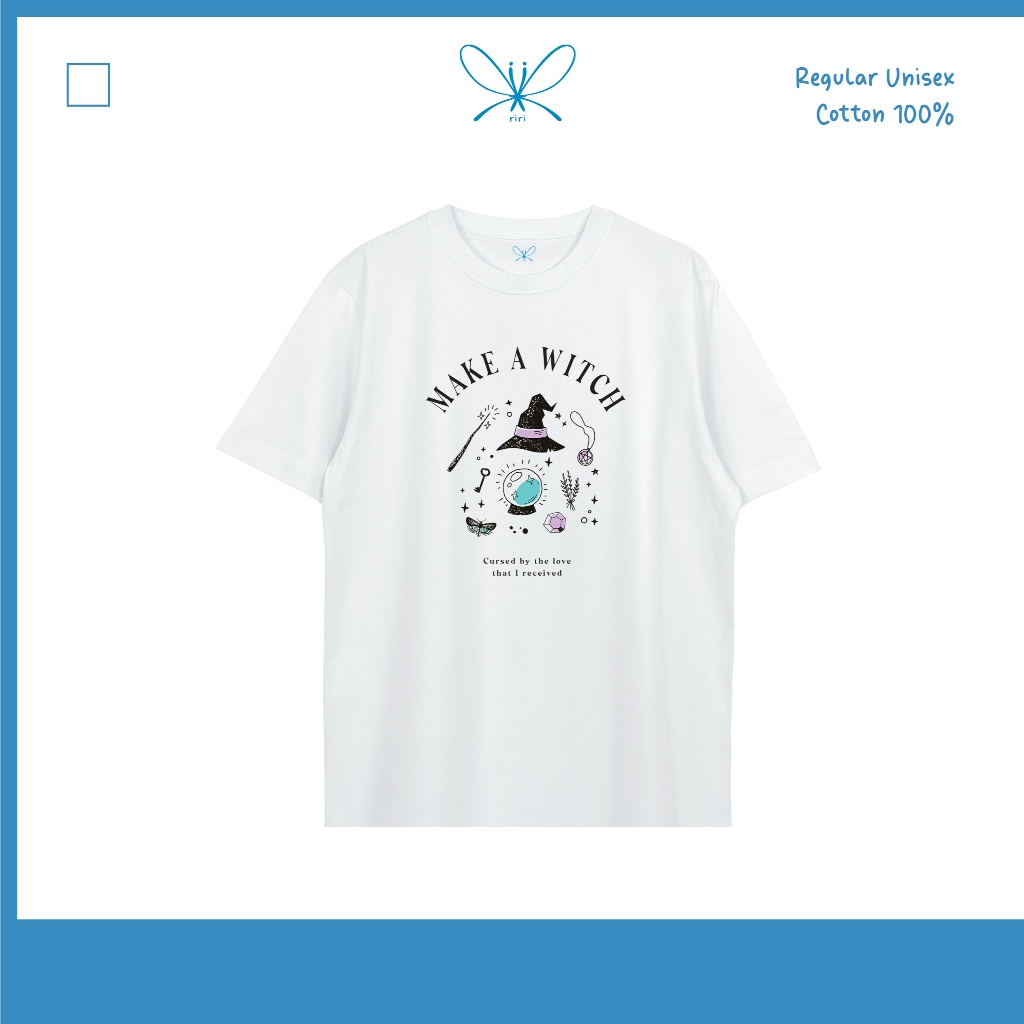 Make a witch เสื้อยืด T-shirt Regualr Unisex Cotton100%